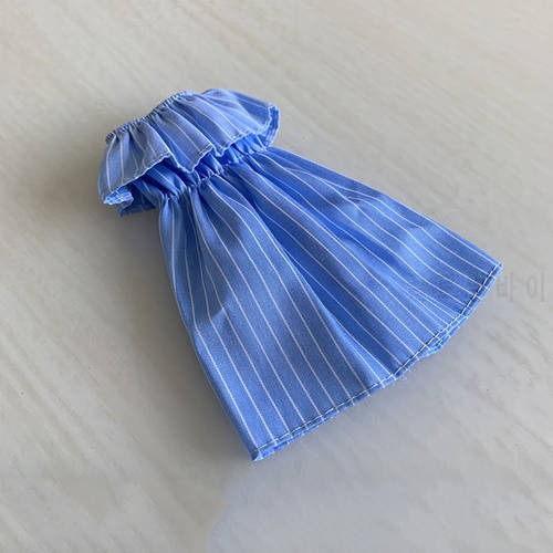 1/6 Scale Women&39s Clothes Skirt Tube Top Skirt Short Sleeve Blue Stripe/Red Stripe Model for 12 inches Action Figure