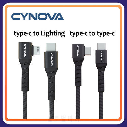 CYNOVA Type-C to Lighting Type-C to Type-C Data Cable 65cm for DJI Mavic Air 2 Osmo Action Pocket 1/2 Stable Connection In Stock