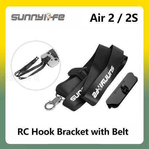 Sunnylife Remote Controller Hook Bracket with Strap Belt for DJI Mavic 3 Air 2S Mini 2 Mavic Air 2 RC Controler Accessories