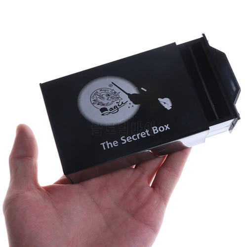 11*7*3.5cm Black Magic Box Magic Secret Magic Box Tricks Black Box Mysterious Box Objects Disappear high quality.