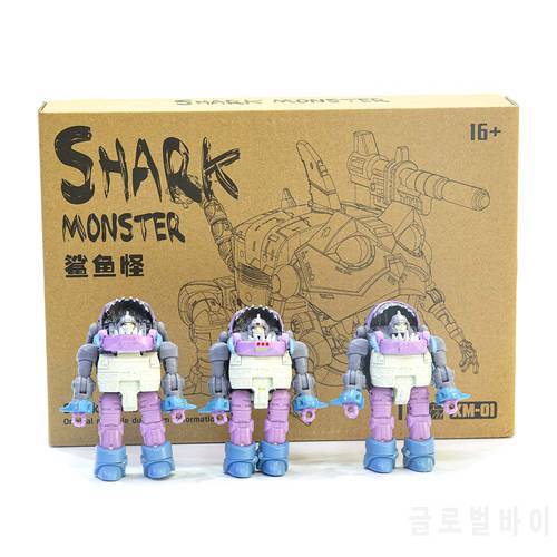 New Transform Robot Toy Xiaomo Studio XM-01 Shark Monster Set of 3 Action Figure toy in stock