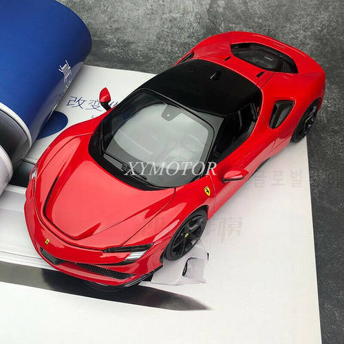 1/18 BBURAGO For Ferrari SF90 Stradale Supercar Diecast Metal Model Car Toys Hobby Gift Display Ornaments Collection