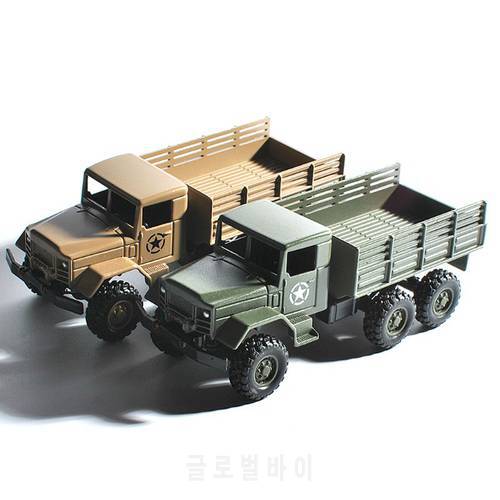 Inertia 6 Wheel Military Truck Toy Metal Car WPL MB14 1/64 Model Toy Home Decoration