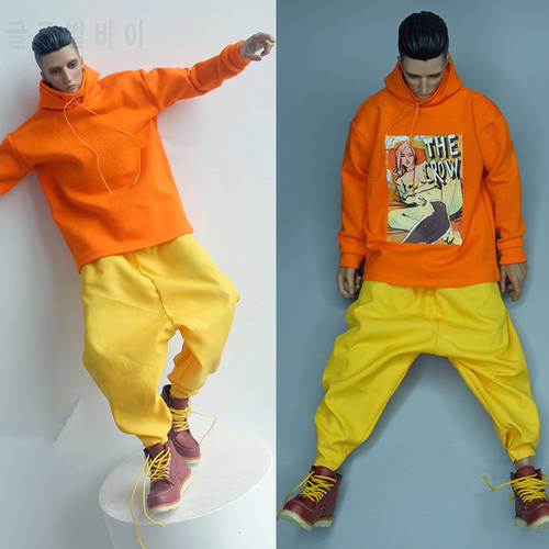 CROWDH TOYS 3ATOYS 1/6 Scale Fashion Trendy Hip Hop Fat Loose Pant Trousers Model For 12 inches Male Action Figure