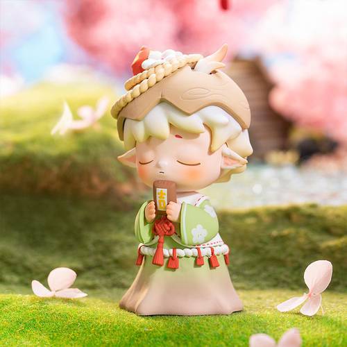 Blind Box Toys Original MIMI Peach Blossoms Series Model Confirm Style Cute Anime Figure Gift Surprise Box
