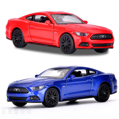 Nicce 1:36 Ford Mustang Sports Car Alloy Pull Back Car Model High Simulation 2 Open Doors Sound Light Toy Free Shipping F339