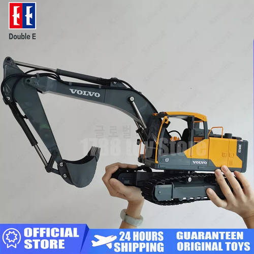 DOUBLE E 1598/590 1: 16 3 In 1 Authorized Simulation EC160E 2.4G Full Scale Remote Control Alloy Excavator Remotely with App