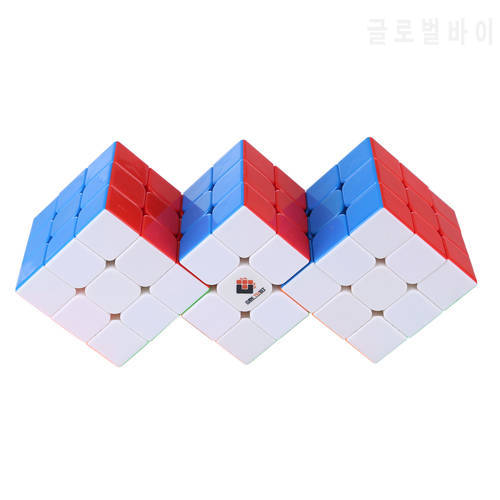 CubeTwist Strange Shape Triple 3x3 Conjoined Magic Cube Cube Twist Puzzle Game Toys 2020 new Shipping Stickerless