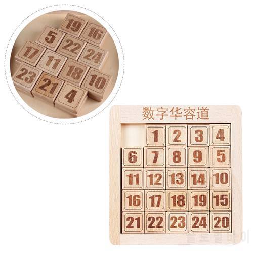 Klotski Puzzle Wood Slide Number Puzzle Toy Prefect Gift Professional Jigsaw