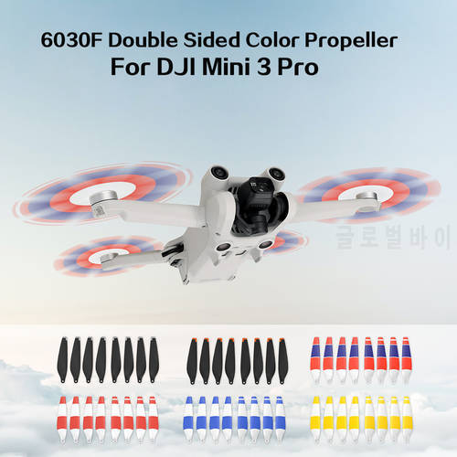 For DJI Mini 3 Pro Drone Propeller 6030F Propeller Double Sided Color Low Noise WingFor DJI Mini 3 Pro
