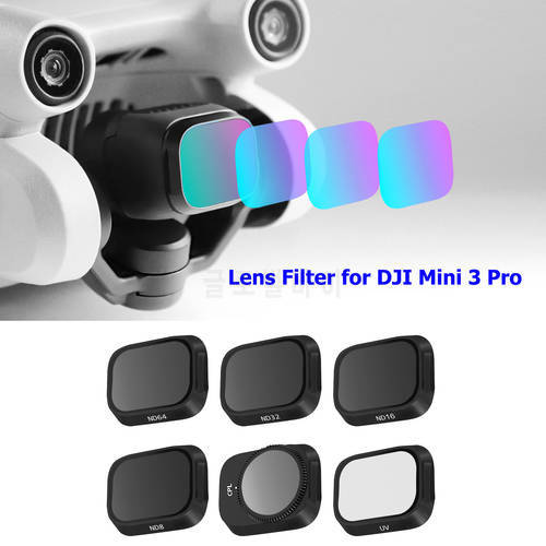 For DJI Mini 3 Pro Drone Filter Aluminum Alloy Adjustable Light Reduction ND8/16/32/CPL Filter Accessories