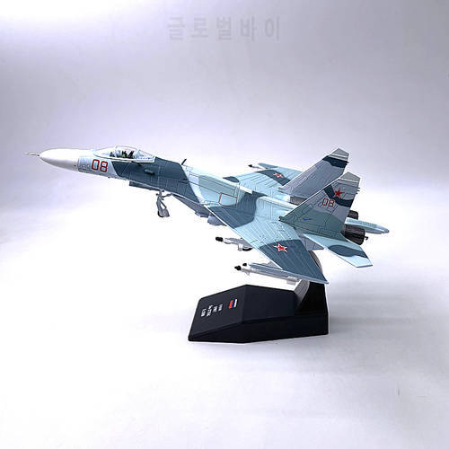 Jason TUTU Aircraft model Plane Russian Air Force fighter Sukhoi Su-27 diecast 1:100 scale metal Planes Dropshipping
