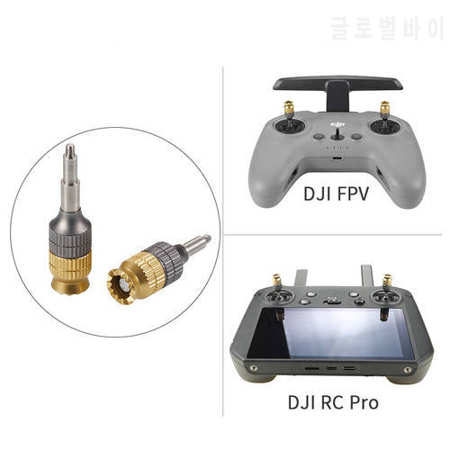 2PCS For DJI FPV Remote Controller Adjustable Alloy Thumb Rocker Stick Adjustable Joystick Rods Drone Accessories Joystick Rods