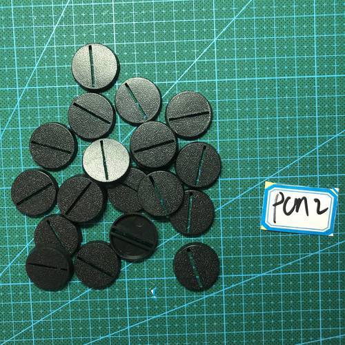 25mm Round Bases with Slot 20PCS/lot