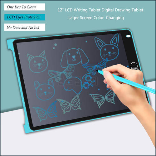 12 Inch LCD Color Writing Tablet Digital Drawing Pad Tablet Handwriting Pads Portable Electronic Tablet Board Ultra-thin Board