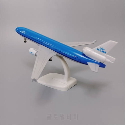 NEW 20cm Netherlands KLM Airlines MD MD-11 Airways Diecast Airplane Model Alloy Metal Air Plane Model w Wheels Aircraft Toys