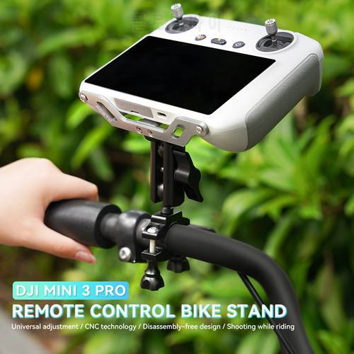 for DJI Mini 3 Pro with Screen Remote Control Follow-Up Bike Fixed Mount Clip Bracket Bicycle Riding Stand Drone Accessories