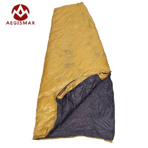 Aegismax White Goose Down Sleeping Bag Winter Fan Shape With Sack Ultralight Lengthened Outdoor Camping Hiking FP800 200x82cm