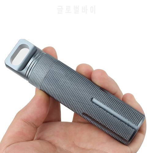 Aluminum Alloy Waterproof Canister Medicine Seal High Strength Bottle Toothpick Outdoor EDC Tool