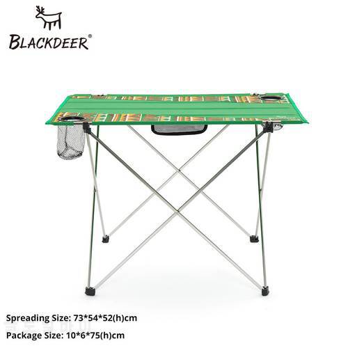 BLACKDEER Camping Equipment Outdoor Portable Foldable Folding Fishing Table Desk Travel Picnic Aluminium Alloy Ultralight 1.15kg