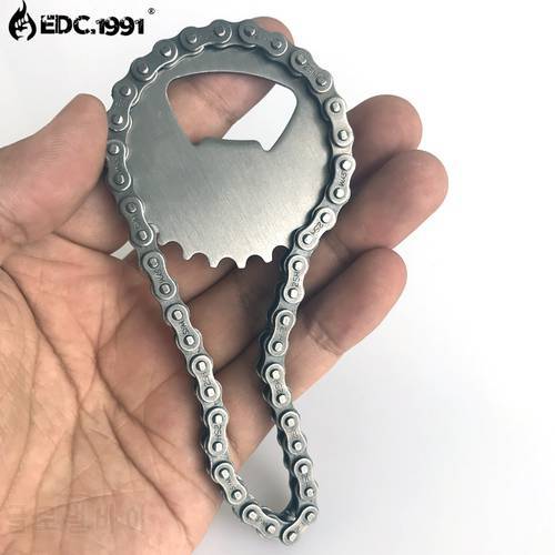 EDC.1991 Mini Bottle Opener Keychain Chain Tools Outdoor EDC Camping Equipment Pocket Lightweight Tools Survival Gear