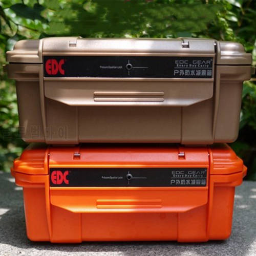 EDC Outdoor Large Professional Waterproof Box Storage Box Waterproof Container Compression Seal With Shock Cushion Accessories