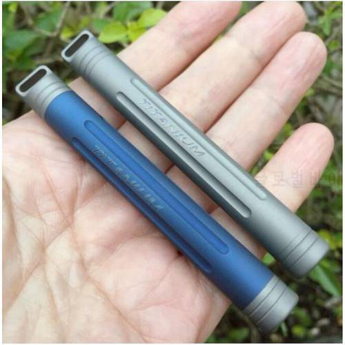 Titanium Alloy Waterproof Case Container Toothpick Holder Box Pill Case