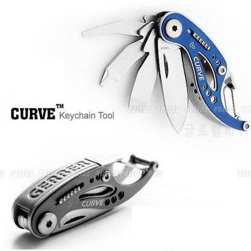 Outdoor Folding Curve Multifunctional Combination Opener Tool Little Whale Pocket Portable Gadget EDC Camping Survival Keychain