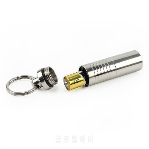 Adjustable Stainless Steel Waterproof Canister Medicine Seal Capsule Bottle Mini Box Outdoor Camping Tool