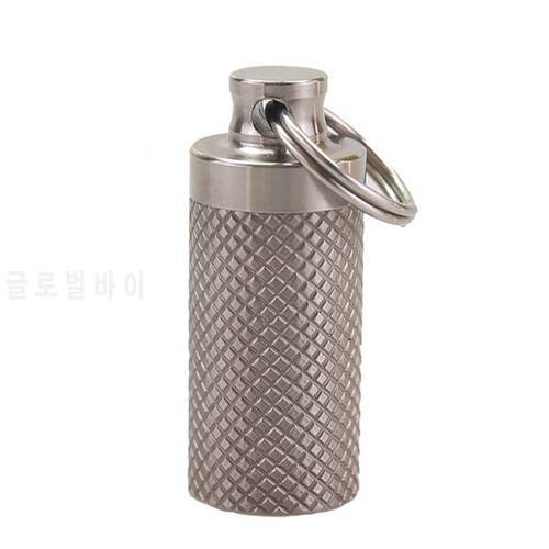 S Portable Mini Titanium Alloy Seals Bottle Waterproof Canister Medicine Bottles Outdoor EDC First Aid Supplies