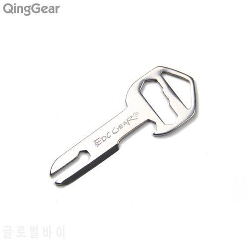 QingGear Mykey multipurpose tool letter bottle can opener popper splitter remover peeler Travel Key Tool