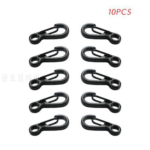 10pcs/pack Mini Spring Hooks Backpack Clasps Climbing Carabiners EDC Keychain Camping Bottle Spring Hooks Tactical Survival Gear
