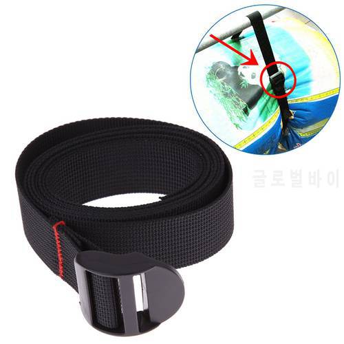 Outdoor Camping Tool125kg Load Durable Black Nylon Cargo Tie Down Luggage Lash Belt Strap with Cam Buckle Wholesale Travel Kits