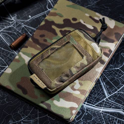OneTigris Tactical Cool EDC Pouch Portable Key Change Purse Wallet Travel Kit Coin Mini Purse & Card Slots & Waterproof Zippers