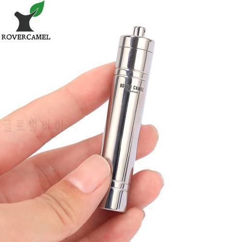 Rover Camel Titanium Portable Outdoor Sealed Waterproof Storage Pill case Toothpick container Three colour selection Ta6109