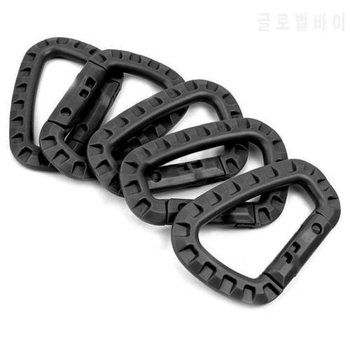 5pcs Outdoor Molle System D Buckle ITW Medium Tactical Backpack Outdoor Carabiner Hook Camping Climbing Equipment EDC Tool