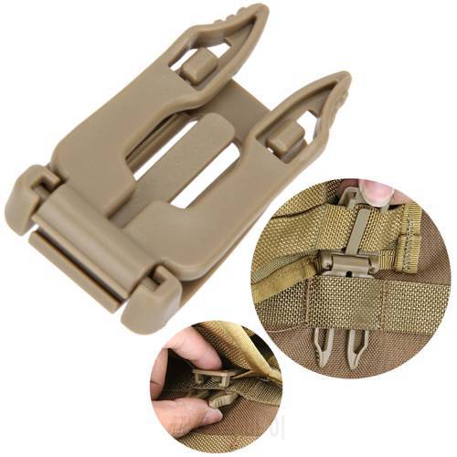 5pcs/lot Backpack Carabiner Tactical Buckle Clip Strap EDC Molle Webbing Connecting Buckles Clip Quick Slip Keeper