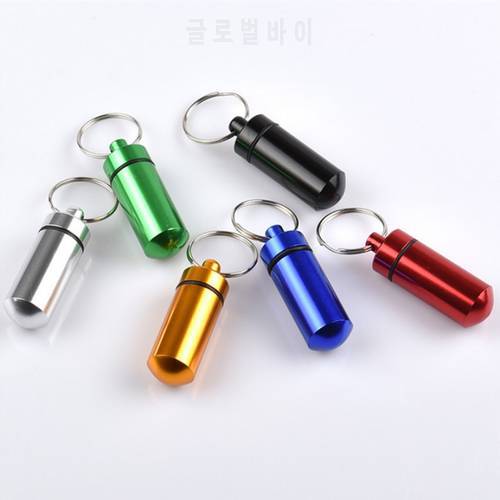 EDC Survival Case Container Emergency Survival Pill Tank Aluminium Alloy Waterproof Capsule Seal Bottle Survival First-aid Tools
