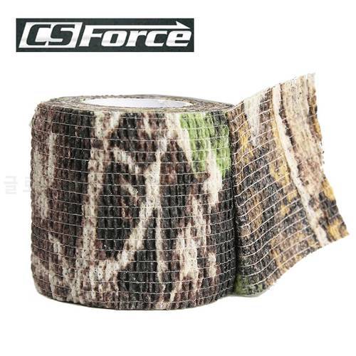 4pcs/lot Elastic Stealth Tape Hunting Military Camouflage Tape Airsoft Paintball Gun Rifle Shooting Stretch Bandage Camo Tape