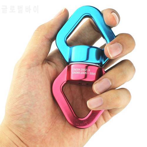 30KN Safety Rotational Device Hanging Tree Swing Swivel Aerial Dance Hammock Rope Climbing Connector