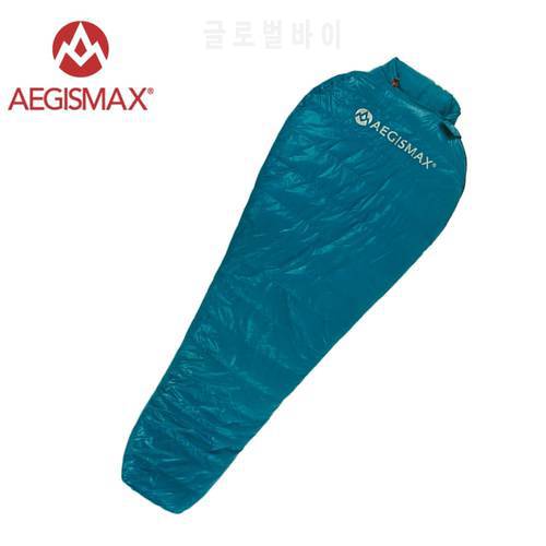 Aegismax Nano Sleeping Bag 95% White Goose Down Splicing Mummy Sleeping Bags Ultralight Portable Outdoor Hiking Camping 700 FP