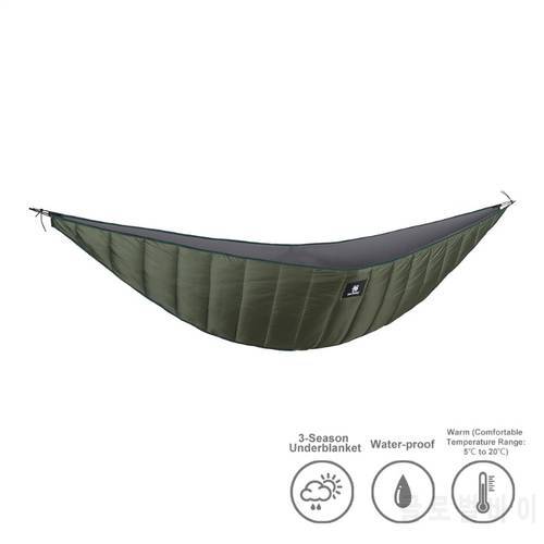 OneTigris Lightweight Full Length Hammock Underquilt Under Blanket 40 F to 68 F (5 C to 20 C) 3 Searons Underquilt