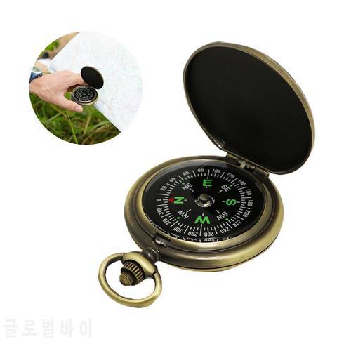 Retro Pocket Watch Compass Zinc Alloy Retro Style Exquisite Appearance Gifts Outdoor Sports Mountaineering Tourism