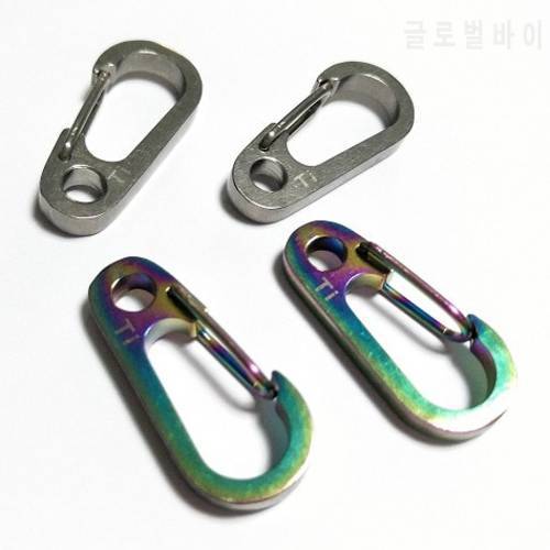 Buckle Tactical EDC Carabiner Outdoor Camping Hiking EDC Tool Titanium TC4 Spring Alloy Snap Clip Hook Keychain Quickdraw Buckle