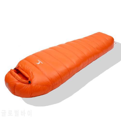 Ultralight Camping Sleeping Bag Dock Down Sleeping Bag Mummy Sleeping Bag Camping Vacuum Bed Camping Accessories 1.5/1.8KG