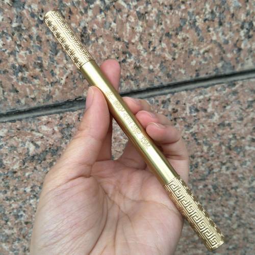 EDC New Brass Pen Handmade Pen Gift Metal Signature Pen Original Design Tactical Self-defense Copper Pen Box Pencil Accessories