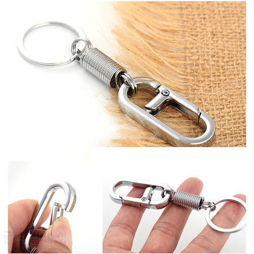 2 Pcs Climbing Buckle Carabiner Keychain Waist Belt Clip anti-lost Buckle hanging retractable keyring outdoor tools