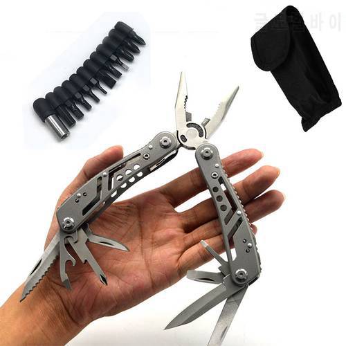 Stainless Steel Folding Pliers Grip Knife Saws Fishing Outdoor Multifunctional Military Camping Survival Tools Multi Equipment