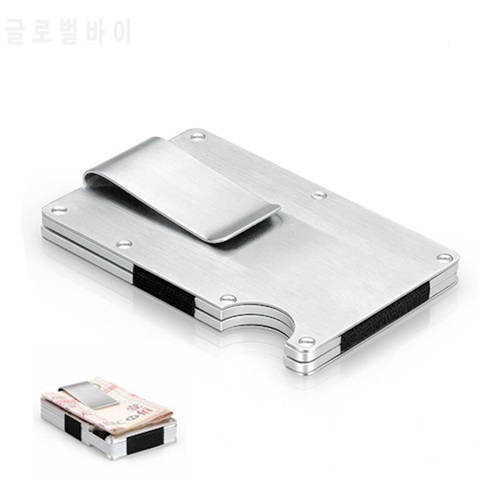 EDC Metal Money Clip Ultra-thin Outdoor Portable Multi-function High Capacity Card Clip Pocket Unisex&39s Folder Wallet Tool Black