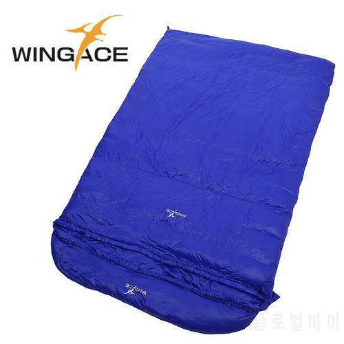 WINGACE Fill 1000G 2000G 3000G 4000G 5000G Duck Down Envelope Sleeping Bag Camping Outdoor Hiking Adult Double Sleeping Bags